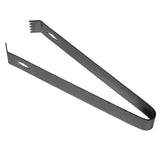 Cocktail Tong Thickened Rhombus Stainless Steel Food Ice Sugar Cube Tong for Bar Black Plating