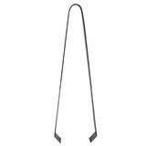 Cocktail Tong Thickened Rhombus Stainless Steel Food Ice Sugar Cube Tong for Bar Black Plating