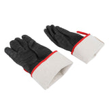 BBQ Gloves High Temperature Resistance 500℃ Waterproof Acid and Alkali Resistant Garden GlovesBlack 14in