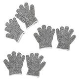3 Pairs Kids Cutting Resistant Gloves Children Work Safety Protection Gloves for Gardening