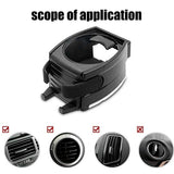 Air Vent Cup Holder Organizer Universal Drink Bottle Rack Stand Car Vehicle AccessoryBlack
