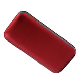 Cigarette Case Height Adjustable Thick Thin Cigarettes Dual Use Lighter Split Cigarette Case Holder Red