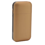 Cigarette Case Height Adjustable Thick Thin Cigarettes Dual Use Lighter Split Cigarette Case Holder Gold