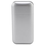 Cigarette Case Height Adjustable Thick Thin Cigarettes Dual Use Lighter Split Cigarette Case Holder Silver