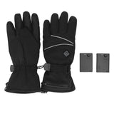 Heated Gloves Skiing Snowboarding Electric Battery Heated Gloves with 3 Heating Levels Skiing for Men Women XL