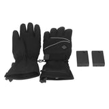 Heated Gloves Skiing Snowboarding Electric Battery Heated Gloves with 3 Heating Levels Skiing for Men Women XL