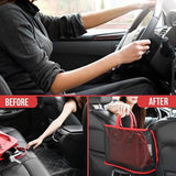 Car Net Pocket Handbag Holder Auto Chair Back Folding Hanging Mesh Organizer ToolsRed