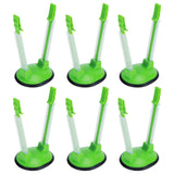 6Pcs Food Storage Bag Holder Stand HandsFree Bag Racks Home Kitchen Accessory Green