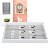 WallMounted Key Rack Wooden Key Organizer Hanger Decorative Key Hanging Holder Decor(C )
