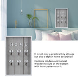 WallMounted Key Rack Wooden Key Organizer Hanger Decorative Key Hanging Holder Decor(C )