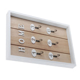 WallMounted Key Rack Wooden Key Organizer Hanger Decorative Key Hanging Holder Decor(D )