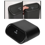 Car Trash Can Portable Hanging Garbage Waste Bin with Lid Vehicle Interior Accessory Black