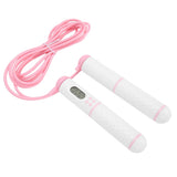 Skipping Rope Electronic Counting Jumping Rope Sports Exercise Fitness EquipmentWhite+Pink