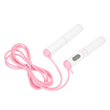 Skipping Rope Electronic Counting Jumping Rope Sports Exercise Fitness EquipmentWhite+Pink