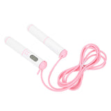 Skipping Rope Electronic Counting Jumping Rope Sports Exercise Fitness EquipmentWhite+Pink