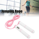 Skipping Rope Electronic Counting Jumping Rope Sports Exercise Fitness EquipmentWhite+Pink