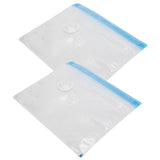2Pcs Vacuum Storage Bag Space Saving Compressed Sealed Travel Bag with 3.5cm Thread Air InletM:32x26CM