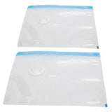 2Pcs Vacuum Storage Bag Space Saving Compressed Sealed Travel Bag with 3.5cm Thread Air InletM:32x26CM