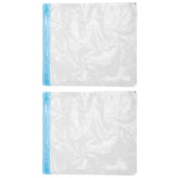 2Pcs Vacuum Storage Bag Space Saving Compressed Sealed Travel Bag with 3.5cm Thread Air InletL:36x32CM