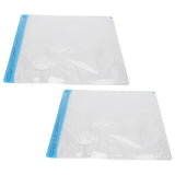2Pcs Vacuum Storage Bag Space Saving Compressed Sealed Travel Bag with 3.5cm Thread Air InletL:36x32CM