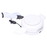 Adjustable USB Charging Electric Fan Portable Hanging Neck No‑Blade Electric Fan for Home OutdoorWhite