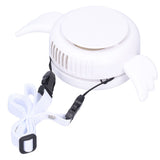 Adjustable USB Charging Electric Fan Portable Hanging Neck No‑Blade Electric Fan for Home OutdoorWhite