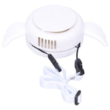 Adjustable USB Charging Electric Fan Portable Hanging Neck No‑Blade Electric Fan for Home OutdoorWhite