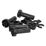 4Set Adjustable Cabinet Feet ABS Support Leg for Cupboard Closet Furnitures Black