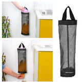 Hanging Garbage Bag Storage Holder Dispenser Grocery Bag Container Kitchen OrganizerBlack L