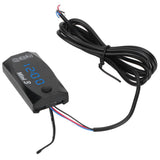 3 in 1 Waterproof LED Electronic Meter Motorcycle Digital Time Clock Thermometer VoltmeterBlue Light