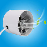 Inline Duct Fan Exhaust Ventilation Home Indoor Air Vent Cooling Steel Blade 220V 20W