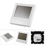 Digital Touch Screen LCD Programmable Thermostat Intelligent Temperature Controller White