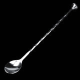 Cocktail Drink Mixer Stainless Steel Stirring Mixing Spoon Ladle Muddler Bar