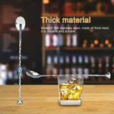 Cocktail Drink Mixer Stainless Steel Stirring Mixing Spoon Ladle Muddler Bar
