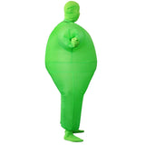 Inflatable Full Body Suit for Adults Funny Blow Up Costume Jumpsuit for Festival Holiday Themed Parties Green