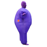 Inflatable Full Body Suit for Adults Funny Blow Up Costume Jumpsuit for Festival Holiday Themed Parties Purple