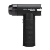 Electric Air Duster Cordless 3 Gear Adjustable Jet Dry Blower Turbo Fan with 3 Replaceable Nozzles for Computer Keyboard Outdoors Car Home Black