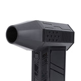 Portable Turbo Fan Cordless Dryer Blower Brushless Motor 3 Speed Adjustable Electric Air Duster Black