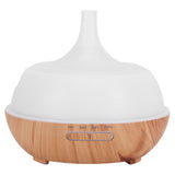 400ml Air Aroma Humidifier Aromatherapy Diffuser Light Wood Grain with Hollow Design