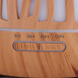 400ml Air Aroma Humidifier Aromatherapy Diffuser Light Wood Grain with Hollow Design
