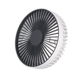 Portable USB Rechargeable Tripod Fan 4000mAh Battery Outdoor Camping Tripod Fan for Camping Tent White