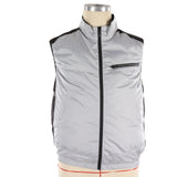 Air Conditioned Clothes UV Resistant Breathable Skin Friendly Wearable Cooling Fan Vest for Hiking Working XL Light Gray