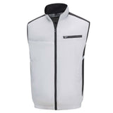 Air Conditioned Clothes UV Resistant Breathable Skin Friendly Wearable Cooling Fan Vest for Hiking Working XL Light Gray
