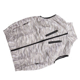 Summer Cooling Fan Vest USB Detachable White Fan Air Conditioning Work Vest for Gardening XXXL White Camouflage