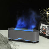 Flame Humidifier 200ml Home Bedroom Office Simulated Flame Colorful Ambient Light Aromatherapy Diffuser