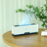 Flame Aroma Diffuser Hollow Out Smart LED Lamp Simulation Flame Atomizing Humidifier Essential Oil Diffuser