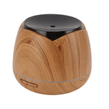 Wood Grain Humidifier 7 Color Auto Off Essential Oil Aromatherapy Diffuser for Room Office