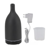 Ceramic Essential Oil Diffuser Ultrasound Aromatherapy Diffuser Quiet Waterless Auto Off Long Mouth for Home Office Noir Prise UE 100‑240 V