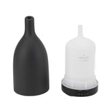 Ceramic Essential Oil Diffuser Ultrasound Aromatherapy Diffuser Quiet Waterless Auto Off Long Mouth for Home Office Noir Prise UE 100‑240 V