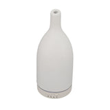 Ceramic Essential Oil Diffuser Ultrasound Aromatherapy Diffuser Quiet Waterless Auto Off Long Mouth for Home Office Blanc Prise UE 100‑240 V